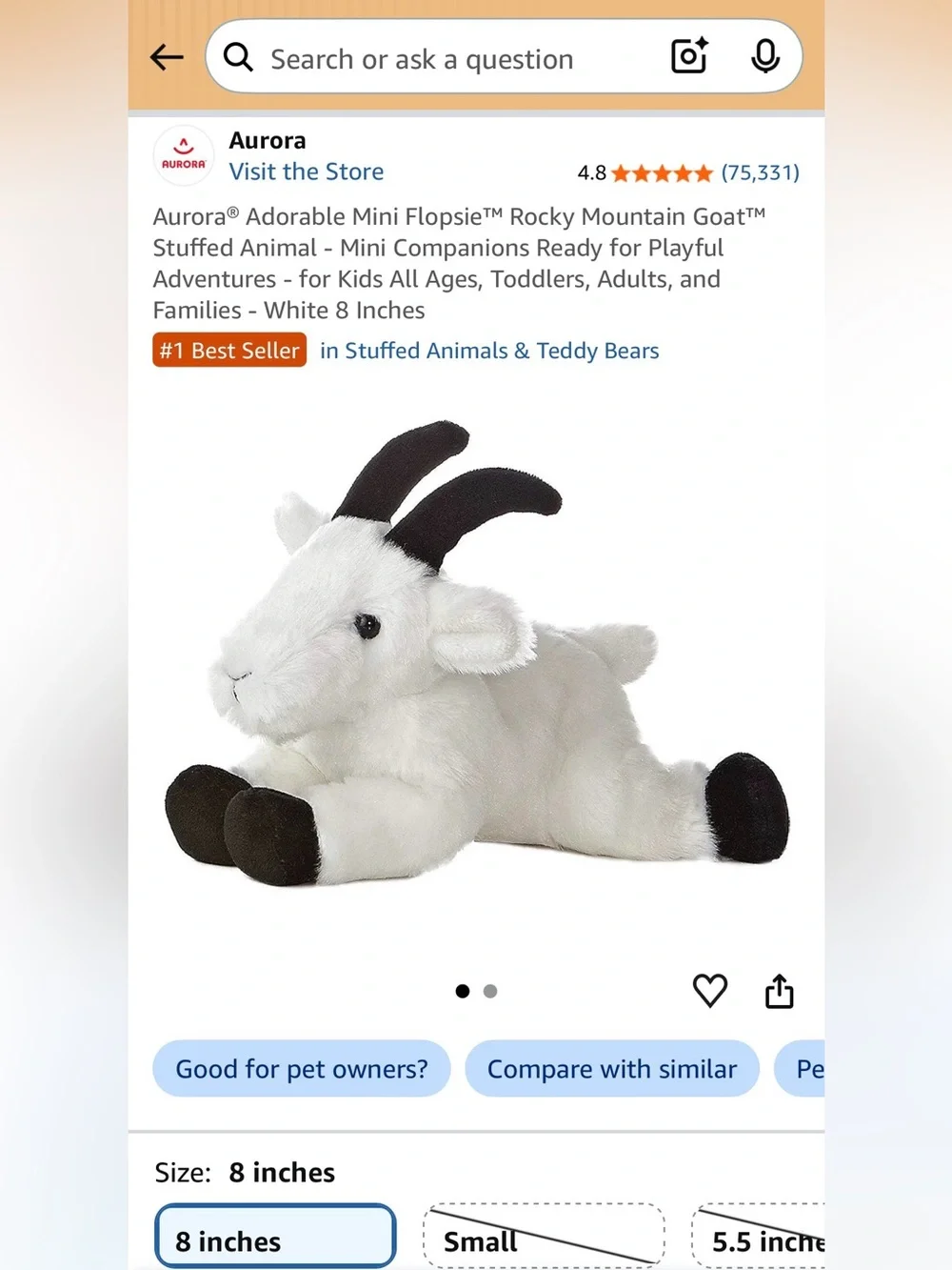 Aurora 8” Mountain Goat